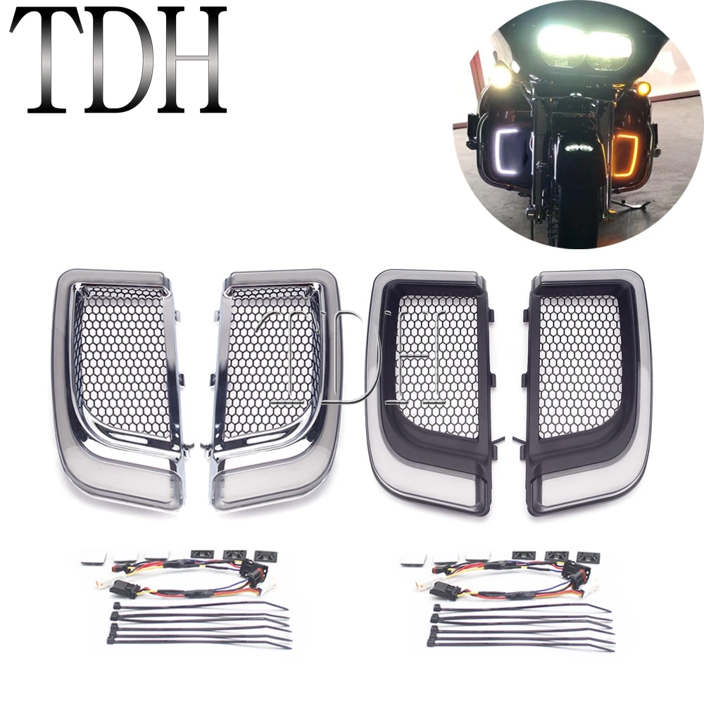 Chrome/Black светодиодный обтекатель, нижняя зернистая деталь мотоцикла для Harley Touring FLHTK CVO Street Ultra Road Glide Limited 2014-19 2020
Chrome/Black светодиодный обтекатель, нижняя зернистая деталь мотоцикла для Harley Touring FLHTK CVO Street Ultra Road Glide Limited 2014-19 2020