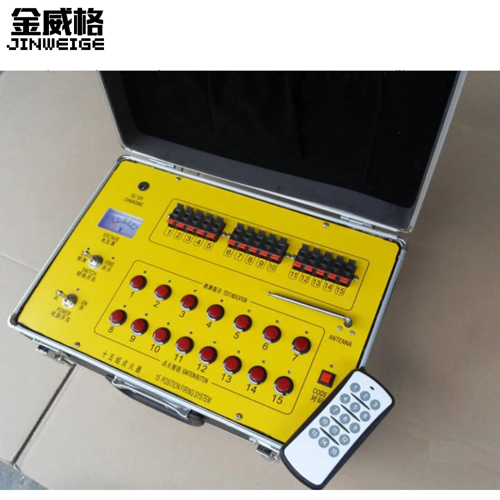 Fast Shipping 15 Groups Remote Control Igniter for Flame Fireworks Firing System Christmas Weddings Dj Party Fireworks Show
Fast Shipping 15 Groups Remote Control Igniter for Flame Fireworks Firing System Christmas Weddings Dj Party Fireworks Show