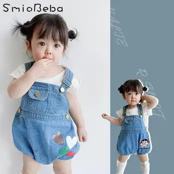 Baby Jumpsuits Kids Newborn Jean Cute Boys Girls Love Denim Belt Pants Rompers Newborn Sleeveless Onesies Summer Clothing Outfit
Baby Jumpsuits Kids Newborn Jean Cute Boys Girls Love Denim Belt Pants Rompers Newborn Sleeveless Onesies Summer Clothing Outfit