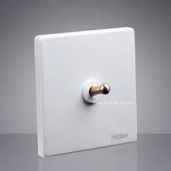 High Quality 86 Retro White Wall Lamp Brass Toggle Switch Outlet Single Dual Control 2 Way Light Switch Socket Panel Set
High Quality 86 Retro White Wall Lamp Brass Toggle Switch Outlet Single Dual Control 2 Way Light Switch Socket Panel Set