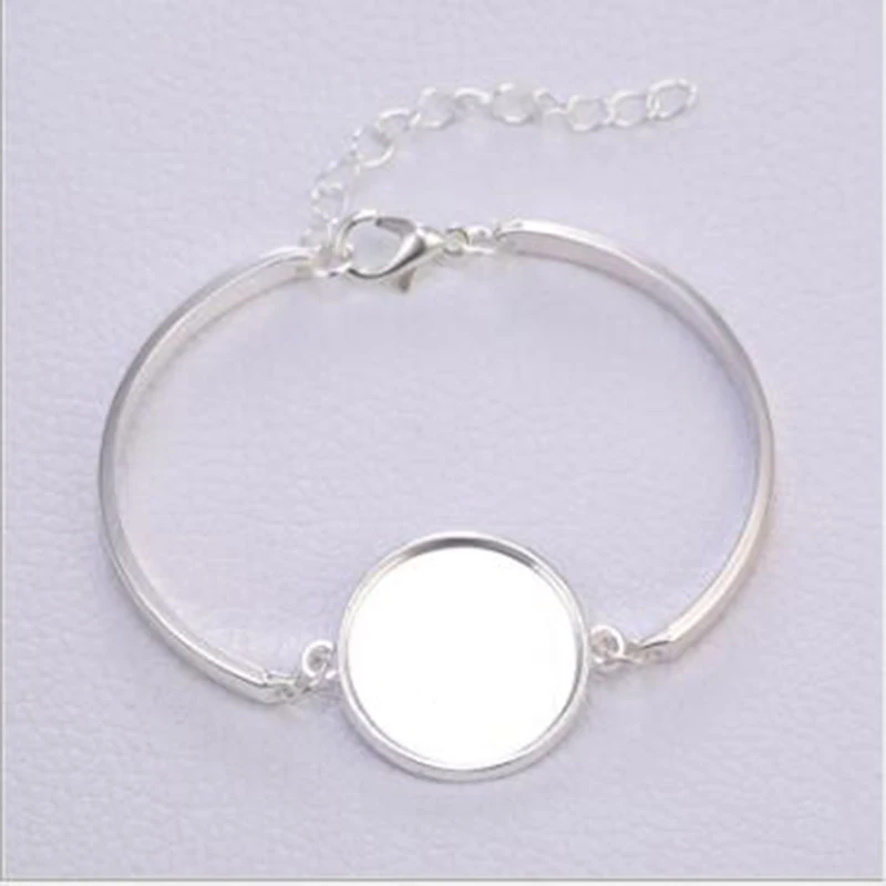 Новые 10 шт сублимации браслеты круг база Мода теплопередача DIY пустой браслет