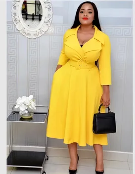 2019 autumn sexy fashion style african women v-neck plus size dress S-3XL
2019 autumn sexy fashion style african women v-neck plus size dress S-3XL