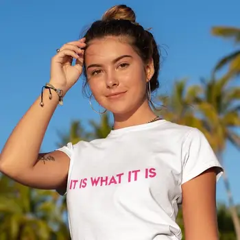 It Is What It Is island quote PINK Women tshirt Cotton Casual Funny t shirt Gift For Lady Yong Girl Top Tee Drop Ship S-998
It Is What It Is island quote PINK Women tshirt Cotton Casual Funny t shirt Gift For Lady Yong Girl Top Tee Drop Ship S-998
