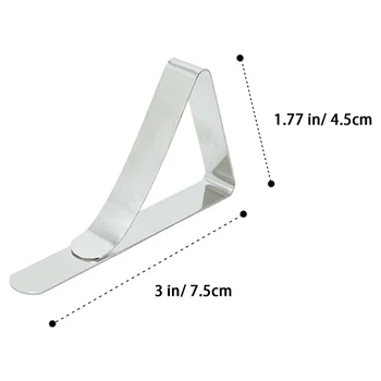 New Tablecloth Clips 12Pcs Stainless Steel Picnic Table Clips Table Cloth Holders for Picnics Marquees Weddings Parties SMD66
New Tablecloth Clips 12Pcs Stainless Steel Picnic Table Clips Table Cloth Holders for Picnics Marquees Weddings Parties SMD66