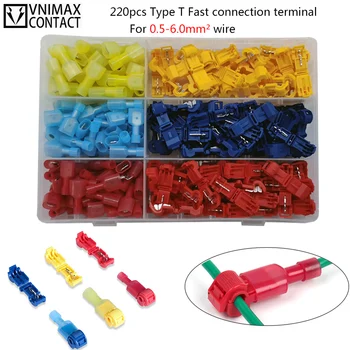 60Pcs(30Set) T Shape Electrical Cable Connector Quick Splice Lock Wire Terminal For 0.5-6mm² Wire connect AWG 22-18/12-10/18-14
60Pcs(30Set) T Shape Electrical Cable Connector Quick Splice Lock Wire Terminal For 0.5-6mm² Wire connect AWG 22-18/12-10/18-14