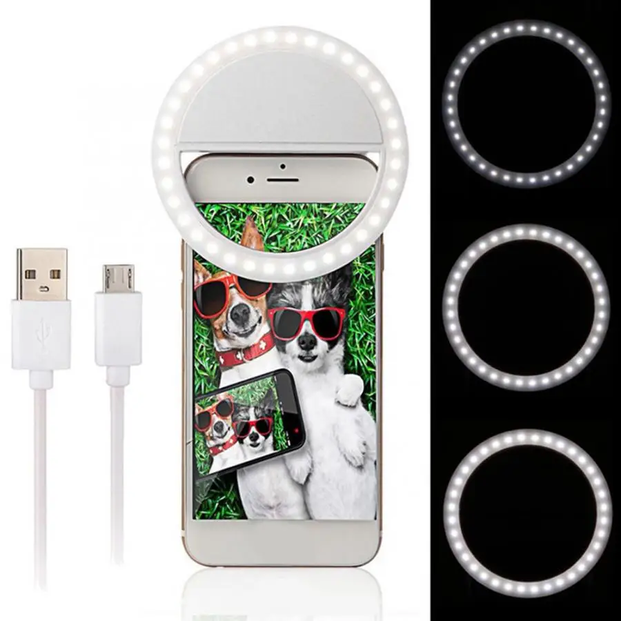 36 LED Ring Filling Light 5600K 3 Levels Dimmable for Mobile Phone Tablets Shooting Selfie Photo phone light LED fill lamp
36 LED Ring Filling Light 5600K 3 Levels Dimmable for Mobile Phone Tablets Shooting Selfie Photo phone light LED fill lamp