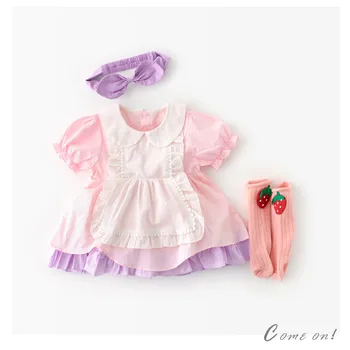 Newborn Baby Dress For Girls Lace 1st Birthday Party Perform Princess Infant Baby Clothes With Headband Baby Girls Dress Summer 
Newborn Baby Dress For Girls Lace 1st Birthday Party Perform Princess Infant Baby Clothes With Headband Baby Girls Dress Summer