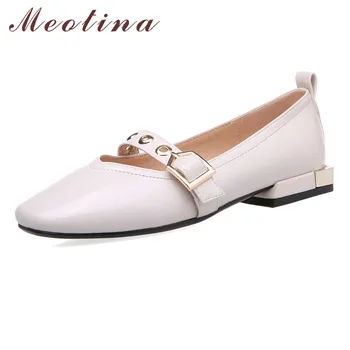 Meotina Mary Janes Women Shoes Buckle Flat Shoes Square Toe Flats Shoes Female Autumn Dress Footwear Ladies Black Beige Size 43
Meotina Mary Janes Women Shoes Buckle Flat Shoes Square Toe Flats Shoes Female Autumn Dress Footwear Ladies Black Beige Size 43