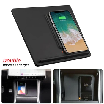 1PCs Wireless Phone Charger Dual Phones Charging Anti-skid Car Mount Auto Qi Wireless Charging Pad For All Qi Android Devices
1PCs Wireless Phone Charger Dual Phones Charging Anti-skid Car Mount Auto Qi Wireless Charging Pad For All Qi Android Devices