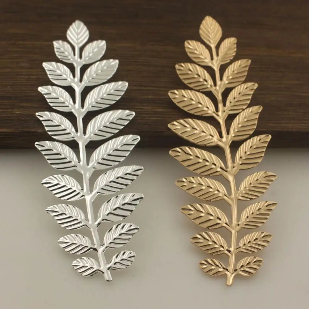 20pcs Long Vine Leaf Branch Embellishment Brass Metal Stamping Findings Quality DIY Women Bride Wedding Hair Jewelry Accessories
20pcs Long Vine Leaf Branch Embellishment Brass Metal Stamping Findings Quality DIY Women Bride Wedding Hair Jewelry Accessories