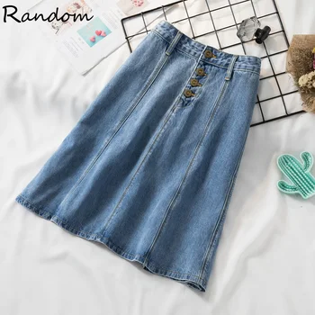 Plus Size L-4XL Korean Style High Waist A-line Denim Pleated Skirt 2020 Knee Length Summer Womens Office Vintage Sexy Skirt
Plus Size L-4XL Korean Style High Waist A-line Denim Pleated Skirt 2020 Knee Length Summer Womens Office Vintage Sexy Skirt