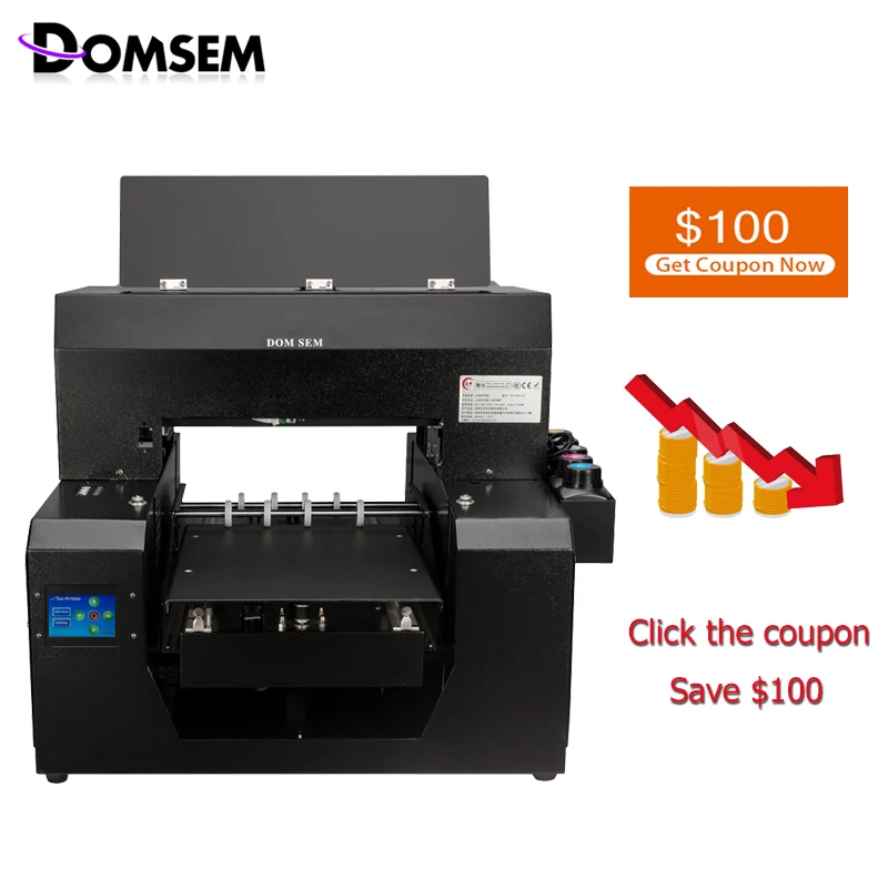 Original DOMSEM UV Printer Cylinder Printers For Photo Bottle Phone Case Water Cup New Arrivals 2019 A3 Inkjet Print Machine Flatbed Machine For Print
Original DOMSEM UV Printer Cylinder Printers For Photo Bottle Phone Case Water Cup New Arrivals 2019 A3 Inkjet Print Machine Flatbed Machine For Print