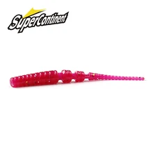 2023  Supercontinent Fishing Soft Worm Lures Ice Fishing Bait Soft Polaris Sinking Lure Pesca Cheap Fishing Tackle