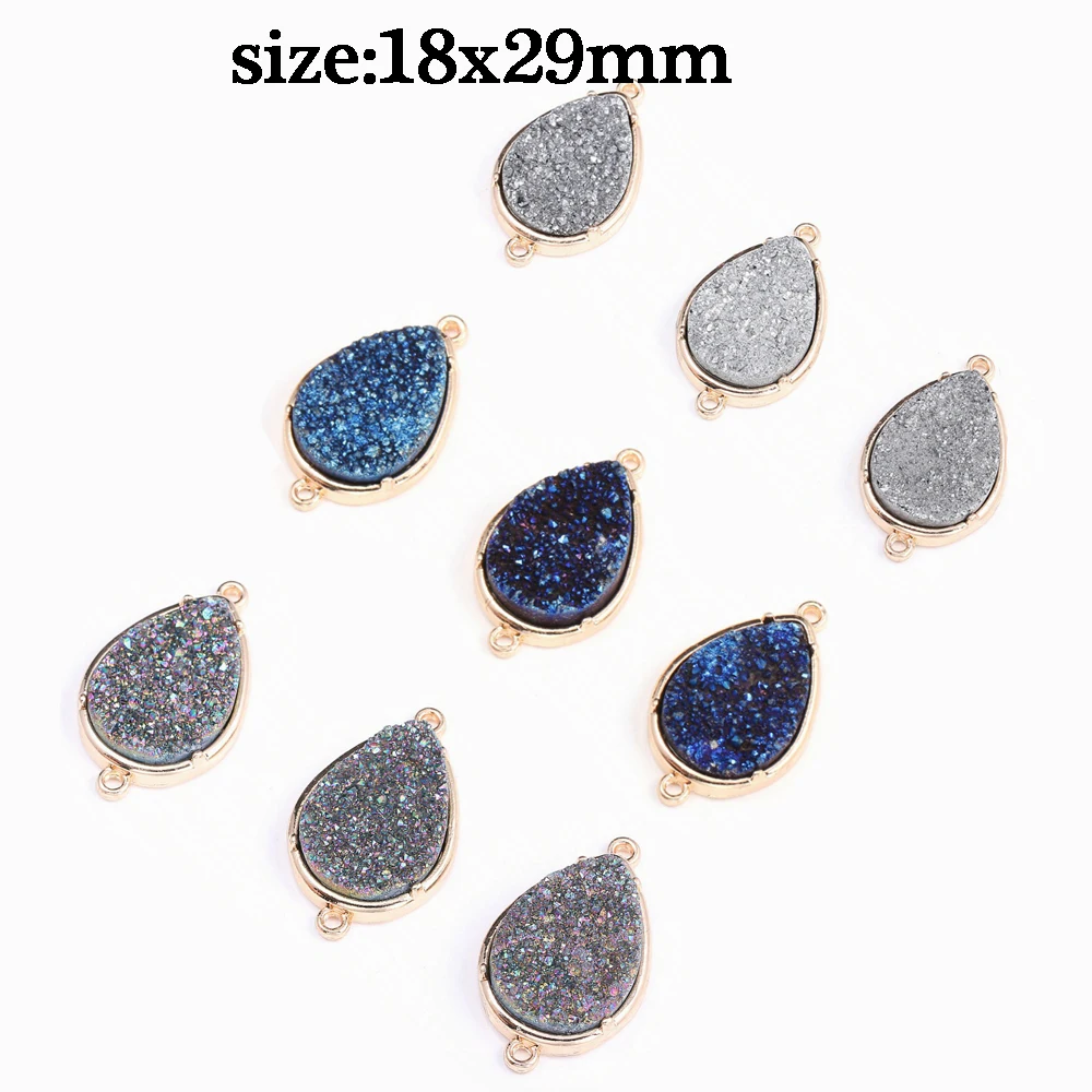 2020 Natural Stone Pendant Water Drop Crystald Cluster Charms Connector Making for Jewelry Necklace Golds-plated Size 18x29mm
2020 Natural Stone Pendant Water Drop Crystald Cluster Charms Connector Making for Jewelry Necklace Golds-plated Size 18x29mm