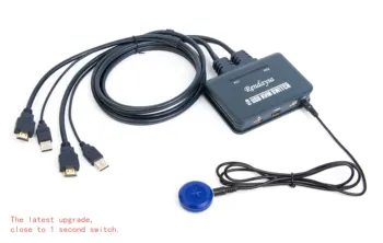 HDMI KVM switch, upgraded seconds switcher 2-port HDMI switch multi-computer USB mouse and keyboard button switch for Computer
HDMI KVM switch, upgraded seconds switcher 2-port HDMI switch multi-computer USB mouse and keyboard button switch for Computer