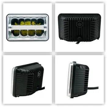 4X6inch Rectangular Sealed Beam LED Headlights Hi/Lo Beam w/DRL Replace for Trucck Kenworth Peterbilt Freightliner Western Star
4X6inch Rectangular Sealed Beam LED Headlights Hi/Lo Beam w/DRL Replace for Trucck Kenworth Peterbilt Freightliner Western Star