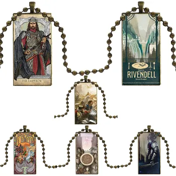 Lord Of The Ring Lotr Pretty Art Style Glass Cabochon Choker Pendant Rectangle Necklace Steel Color Jewelry For Women
Lord Of The Ring Lotr Pretty Art Style Glass Cabochon Choker Pendant Rectangle Necklace Steel Color Jewelry For Women