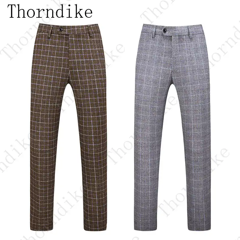 plus size plaid dress pants