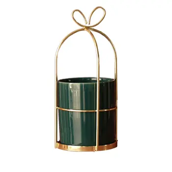 Electroplating Iron Art Hollowed Out Potted Hydroponic Plants Home Furnishing Decoration Ceramic Flower Pot Stand
Electroplating Iron Art Hollowed Out Potted Hydroponic Plants Home Furnishing Decoration Ceramic Flower Pot Stand