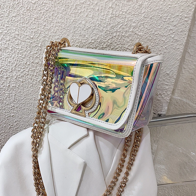 Ladies Summer New Jelly Shoulder Bag Laser Crossbody Bag Brand Design Chain Handbag Transparent Small Square Bags Luis vuiton
Ladies Summer New Jelly Shoulder Bag Laser Crossbody Bag Brand Design Chain Handbag Transparent Small Square Bags Luis vuiton