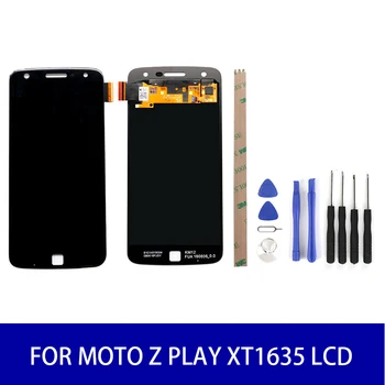 For Motorola Moto Z Play XT1635 Lcd Display Touch Screen Panel Digitizer Assembly Screen Replacement Parts 1920x1080 Black/White