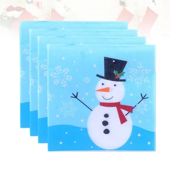 60pcs Napkins Printed Christmas Snowman Creative Safe Durable Tissue Paper Towel Napkins for Banquet Wedding Party
60pcs Napkins Printed Christmas Snowman Creative Safe Durable Tissue Paper Towel Napkins for Banquet Wedding Party