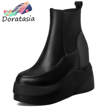 DORATASIA Autumn New Women Platform Height Increasing High Heels Slip On Shoes Concise Boots Women Genuine Leather Boots
DORATASIA Autumn New Women Platform Height Increasing High Heels Slip On Shoes Concise Boots Women Genuine Leather Boots