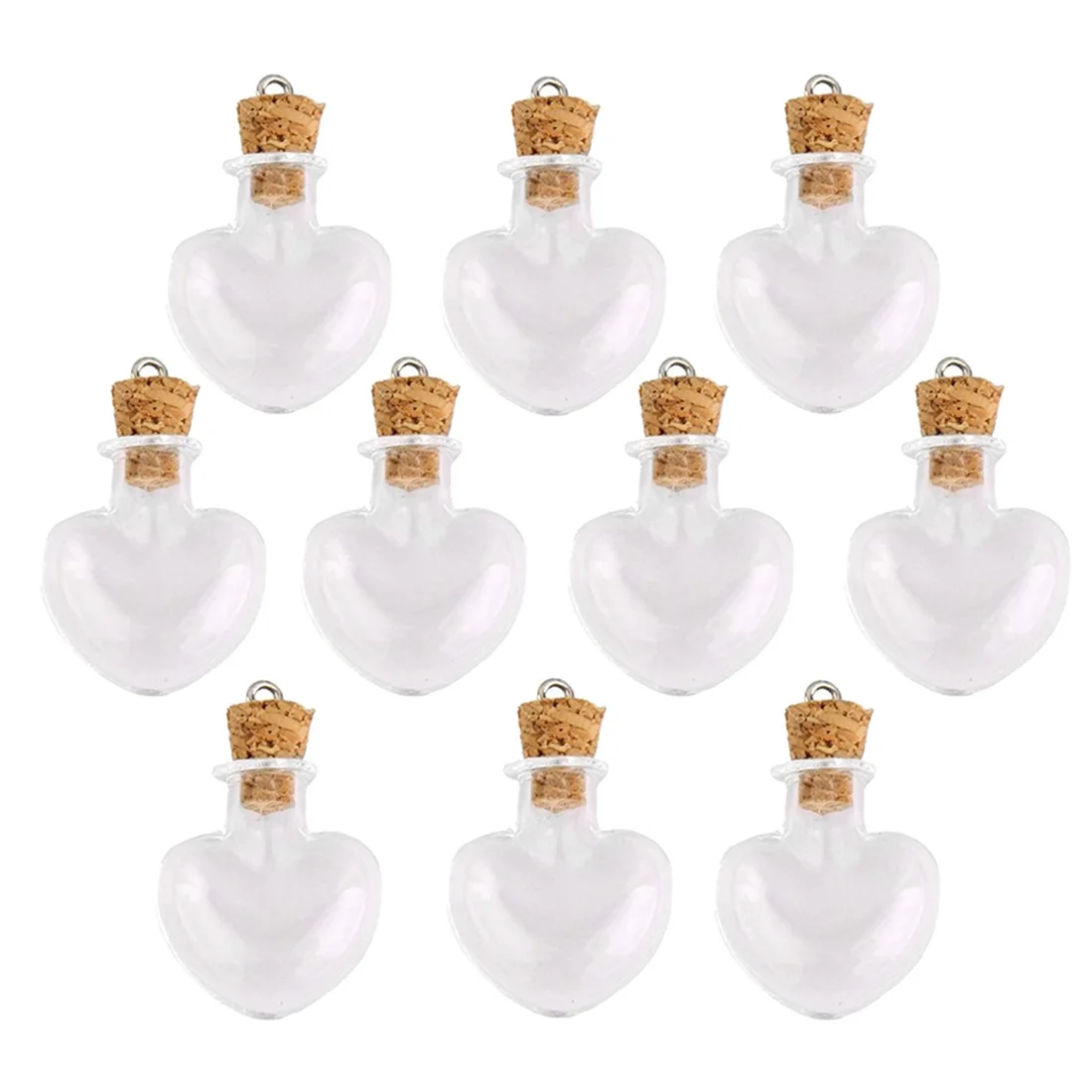 10Pcs 2.4 x 2cm 1.5ml Peach Hearts Shaped Mini Glass Cork Bottles Empty Sample Jars Wishing Bottle Storage Vial - Transparent
10Pcs 2.4 x 2cm 1.5ml Peach Hearts Shaped Mini Glass Cork Bottles Empty Sample Jars Wishing Bottle Storage Vial - Transparent