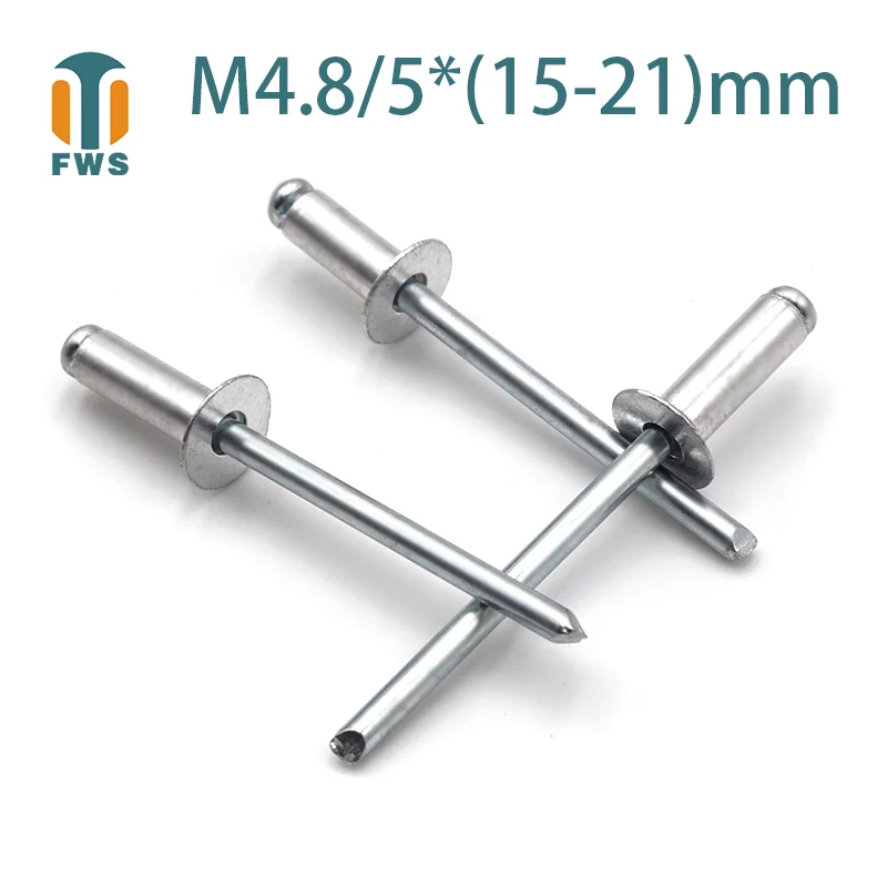 10PCS M4.8M5 Multi Size Aluminium Open End Countersunk Head Break Mandrel Blind Rivet Nail Pop Rivets for Furniture Car Aircraft
10PCS M4.8M5 Multi Size Aluminium Open End Countersunk Head Break Mandrel Blind Rivet Nail Pop Rivets for Furniture Car Aircraft