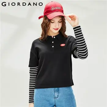 Giordano Women Polo Two In One Badge Plain Striped Polo Shirt Women Cotton Long Sleeves Soft Polos Mujer 05310781
Giordano Women Polo Two In One Badge Plain Striped Polo Shirt Women Cotton Long Sleeves Soft Polos Mujer 05310781