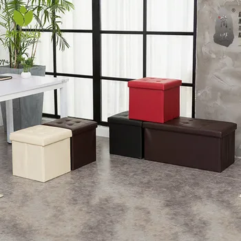 Mrosaa Multifunctional Foldable PU Storage Stool Sundries Bench Box with cover Small Sofa Kid Chair Foot Stool 38*38*38CM
Mrosaa Multifunctional Foldable PU Storage Stool Sundries Bench Box with cover Small Sofa Kid Chair Foot Stool 38*38*38CM