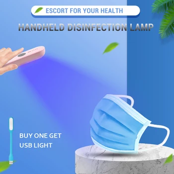 UV LED Lamp Portable Handheld UVC LED 265nm Sterilizer lights Germicidal Disinfection Lamps UV 400mAh Sterilizer Rechargeable
UV LED Lamp Portable Handheld UVC LED 265nm Sterilizer lights Germicidal Disinfection Lamps UV 400mAh Sterilizer Rechargeable