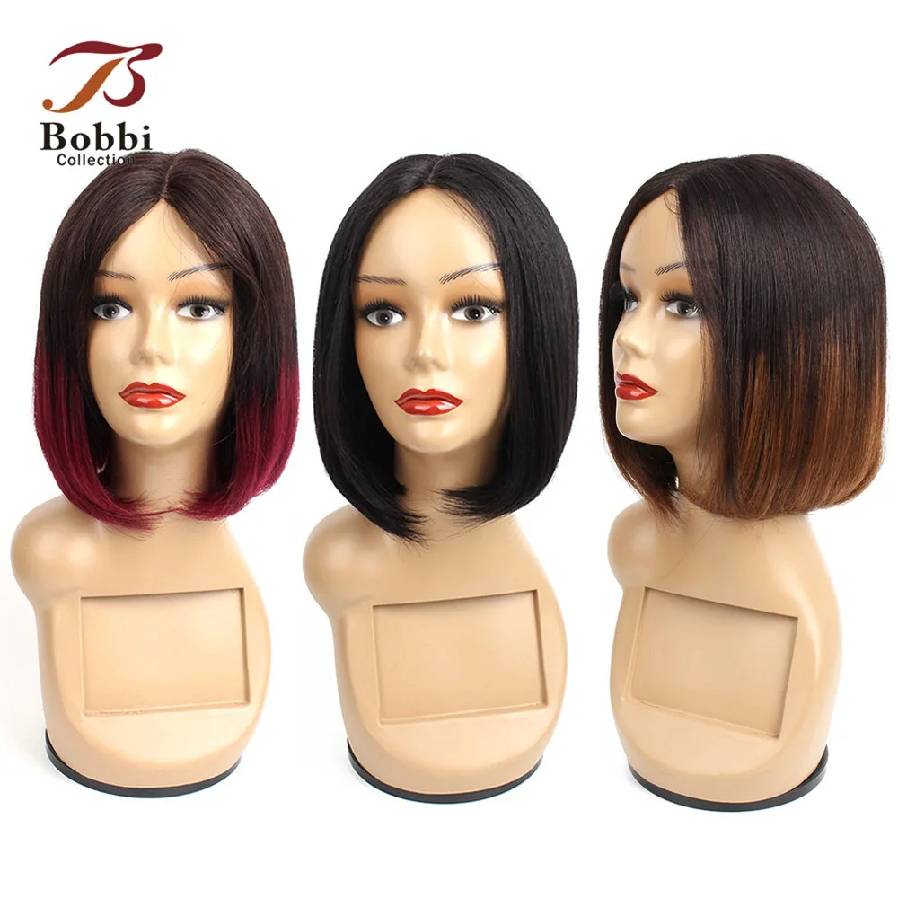 Bobbi Collection Straight Human Hair Wigs I Type Lace Part Wig Cheap Middle Part Full Wigs Short Bob Style Brazilian Remy Hair
Bobbi Collection Straight Human Hair Wigs I Type Lace Part Wig Cheap Middle Part Full Wigs Short Bob Style Brazilian Remy Hair