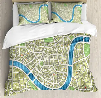 Map Duvet Cover Set Street Map Without Names Metropolis Capital City Downtown Urban Decorative 3 Piece Bedding Set with 2 Pillow
Map Duvet Cover Set Street Map Without Names Metropolis Capital City Downtown Urban Decorative 3 Piece Bedding Set with 2 Pillow