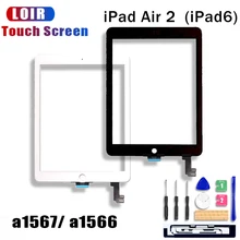 Дигитайзер сенсорной панели для iPad Air 2 черный и белый сенсорный