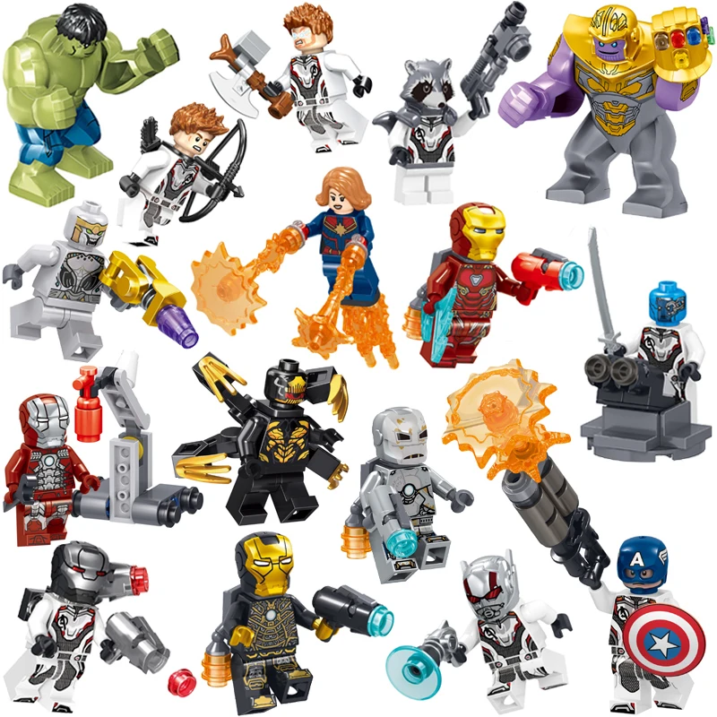 Compatible with Legoinglys Marvel Avengers Endgame Sets Building Blocks Iron Man Captain Marvel Thanos Hulk Figures Kids Toys
Compatible with Legoinglys Marvel Avengers Endgame Sets Building Blocks Iron Man Captain Marvel Thanos Hulk Figures Kids Toys