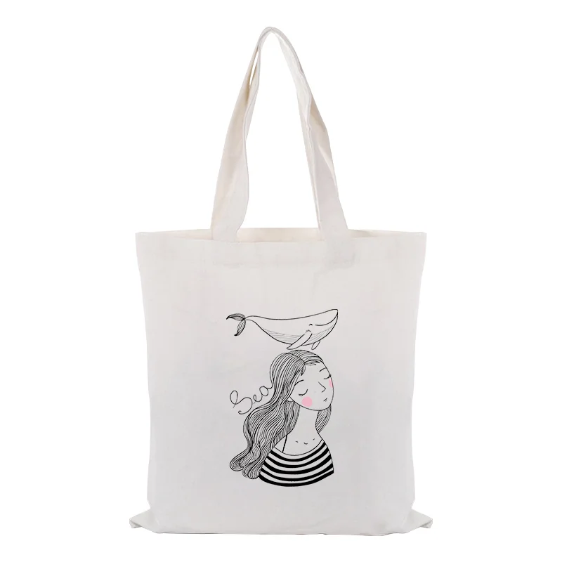 ILLUSTRATION Handbag Daily Use DIY Custom Print Logo Canvas Tote Bag Eco Ecologicas Reusable Shopper Bag Recycle
ILLUSTRATION Handbag Daily Use DIY Custom Print Logo Canvas Tote Bag Eco Ecologicas Reusable Shopper Bag Recycle