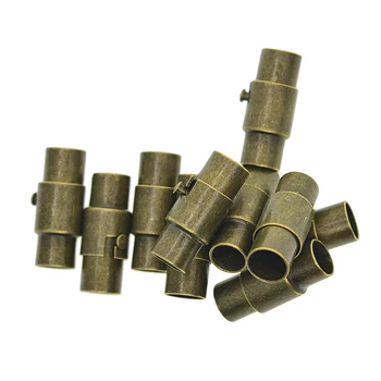 10 Pieces Leather Kumihimo Glue In Tube Magnetic Clasps Connector Fasteners Cord End Caps Findings for Jewelry Making Bronze
10 Pieces Leather Kumihimo Glue In Tube Magnetic Clasps Connector Fasteners Cord End Caps Findings for Jewelry Making Bronze
