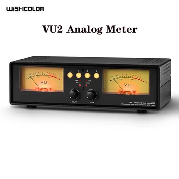Wishcolor New Upgraded VU2 MIC+LINE Dual VU Meter Audio Splitter Box 4-Way Switcher Sound Level Indicator
Wishcolor New Upgraded VU2 MIC+LINE Dual VU Meter Audio Splitter Box 4-Way Switcher Sound Level Indicator