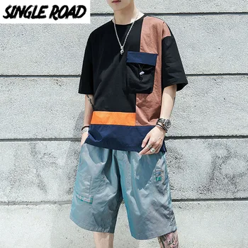 SingleRoad Men's Tracksuit Men Clothing 2020 Summer Patchwork Streetwear T-shirt Shorts Sportswear Hip Hop 2 Pieces Set Male
SingleRoad Men's Tracksuit Men Clothing 2020 Summer Patchwork Streetwear T-shirt Shorts Sportswear Hip Hop 2 Pieces Set Male