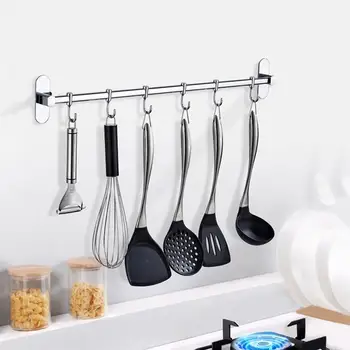 1Pc Kitchen Hanger Stainless Steel Storage Rack for Home Silver 
1Pc Kitchen Hanger Stainless Steel Storage Rack for Home Silver