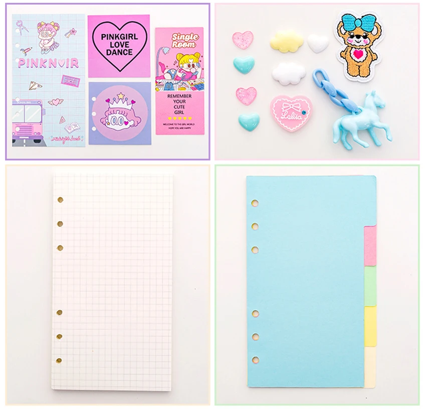 cartoon notebook stationery diy notebook planner