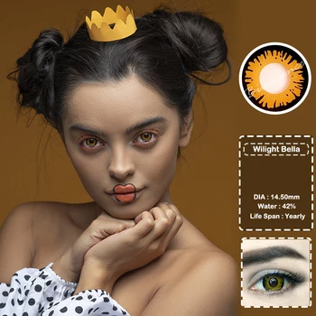 2pcs/pair Color Contact Lenses Sun moon Series Cosplay Contact lenses for Eyes 14.5mm lenti a contatto cosplay for dark eyes
2pcs/pair Color Contact Lenses Sun moon Series Cosplay Contact lenses for Eyes 14.5mm lenti a contatto cosplay for dark eyes