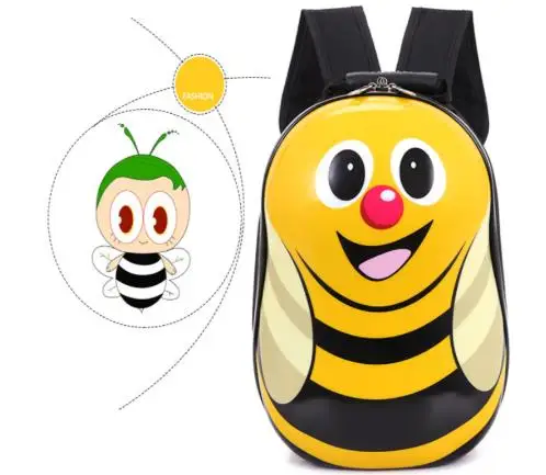 Маленький школьный ранец с пчелами Детский рюкзак из жесткого материала