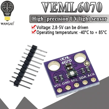 UV Sensor Detecting Ultraviolet Light Intensity Sensor Module High-sensitivity VEML6070 EML6075 CJMCU-6070 S12SD for Arduino
UV Sensor Detecting Ultraviolet Light Intensity Sensor Module High-sensitivity VEML6070 EML6075 CJMCU-6070 S12SD for Arduino