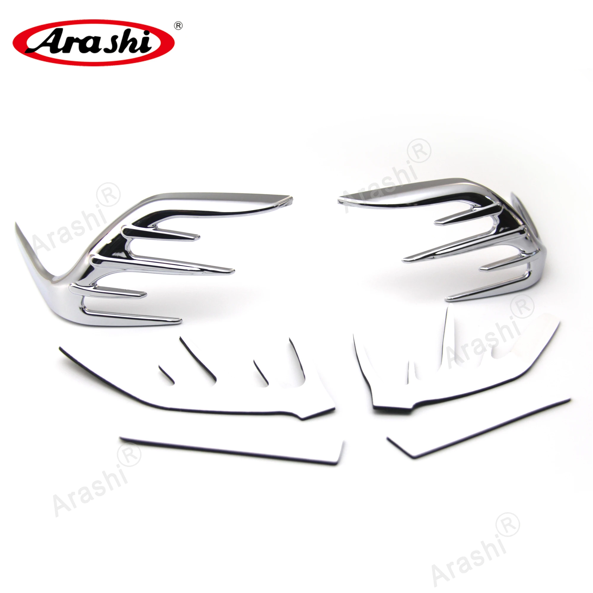 

Arashi Chrome Rear Speaker Highlight Deco Sticker Decal For HONDA Goldwing GL1800 GL 1800 2006 - 2017 2009 2010 2011 except F6B