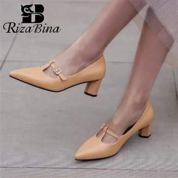 RIZABINA Women Pumps Shoes Fashion Metal Buckle With Crystals Shoes Women Special Heels Pointed Head Footwear Size 30-43
RIZABINA Women Pumps Shoes Fashion Metal Buckle With Crystals Shoes Women Special Heels Pointed Head Footwear Size 30-43