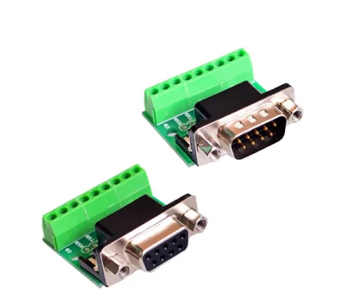 9pin Solderless Connectors DB9 RS232 Serial to Terminal Female Male Adapter Connector Breakout Board
9pin Solderless Connectors DB9 RS232 Serial to Terminal Female Male Adapter Connector Breakout Board