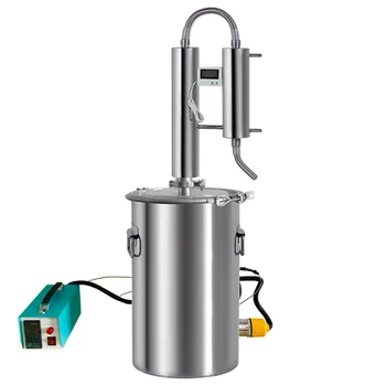NEW 304 stainless steel double tower distiller home brewing moonshine machine with heating rod temperature control box
NEW 304 stainless steel double tower distiller home brewing moonshine machine with heating rod temperature control box