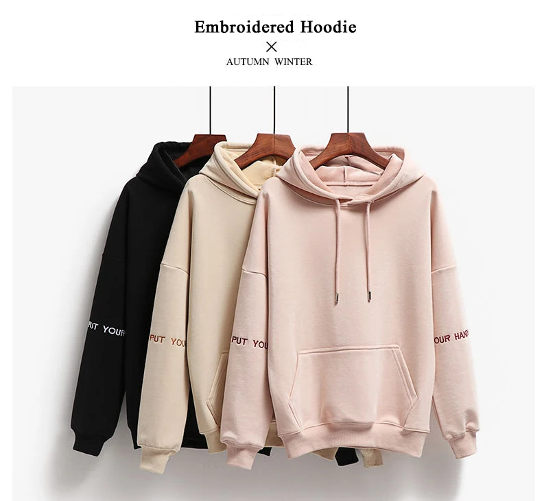 Women Fashion Corduroy Embroidery Hooded JKP4302
